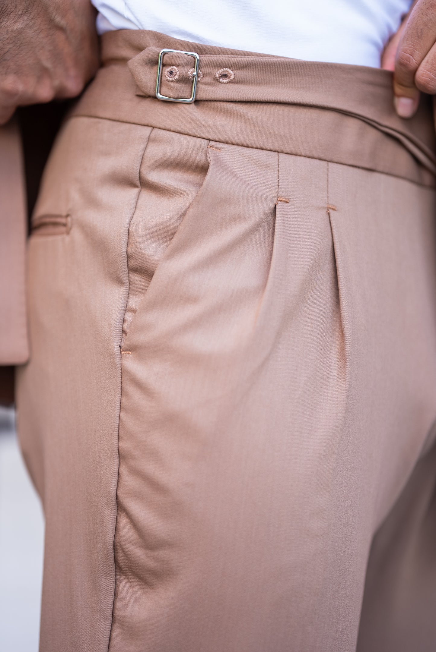 Brown Double Breasted Suit