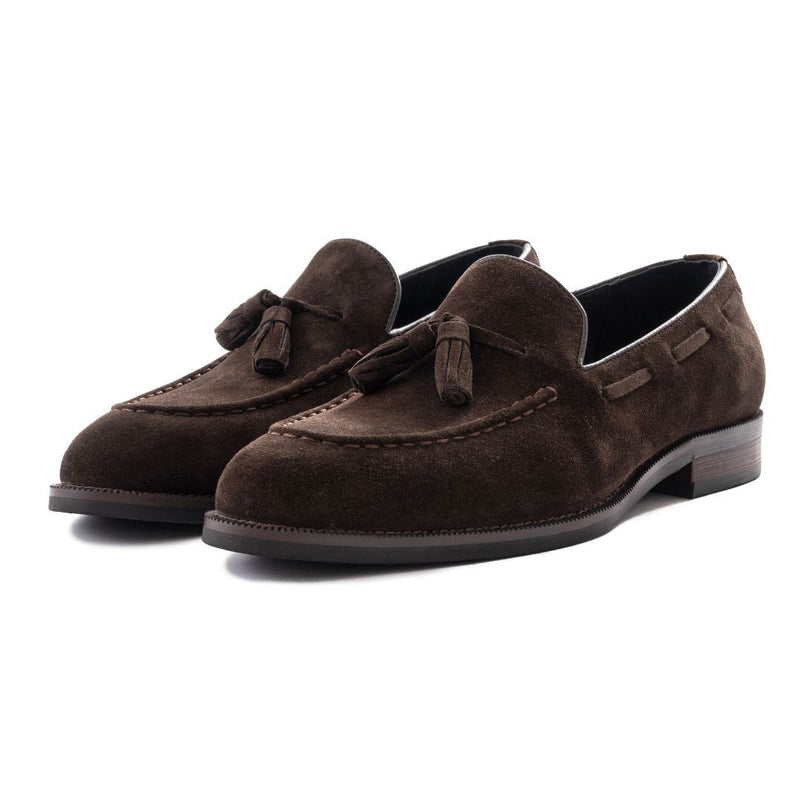 Brown Chamois Leather Loafer shoe