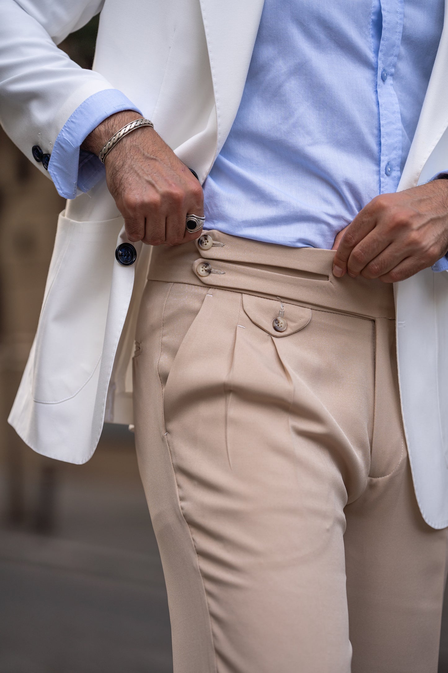 Beige Gurkha Trouser