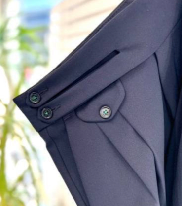 Dark Blue Two button Gurkha Trouser