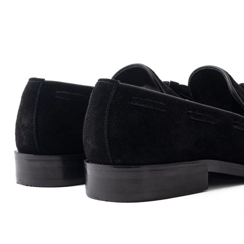 Black Chamois Leather Loafer shoe