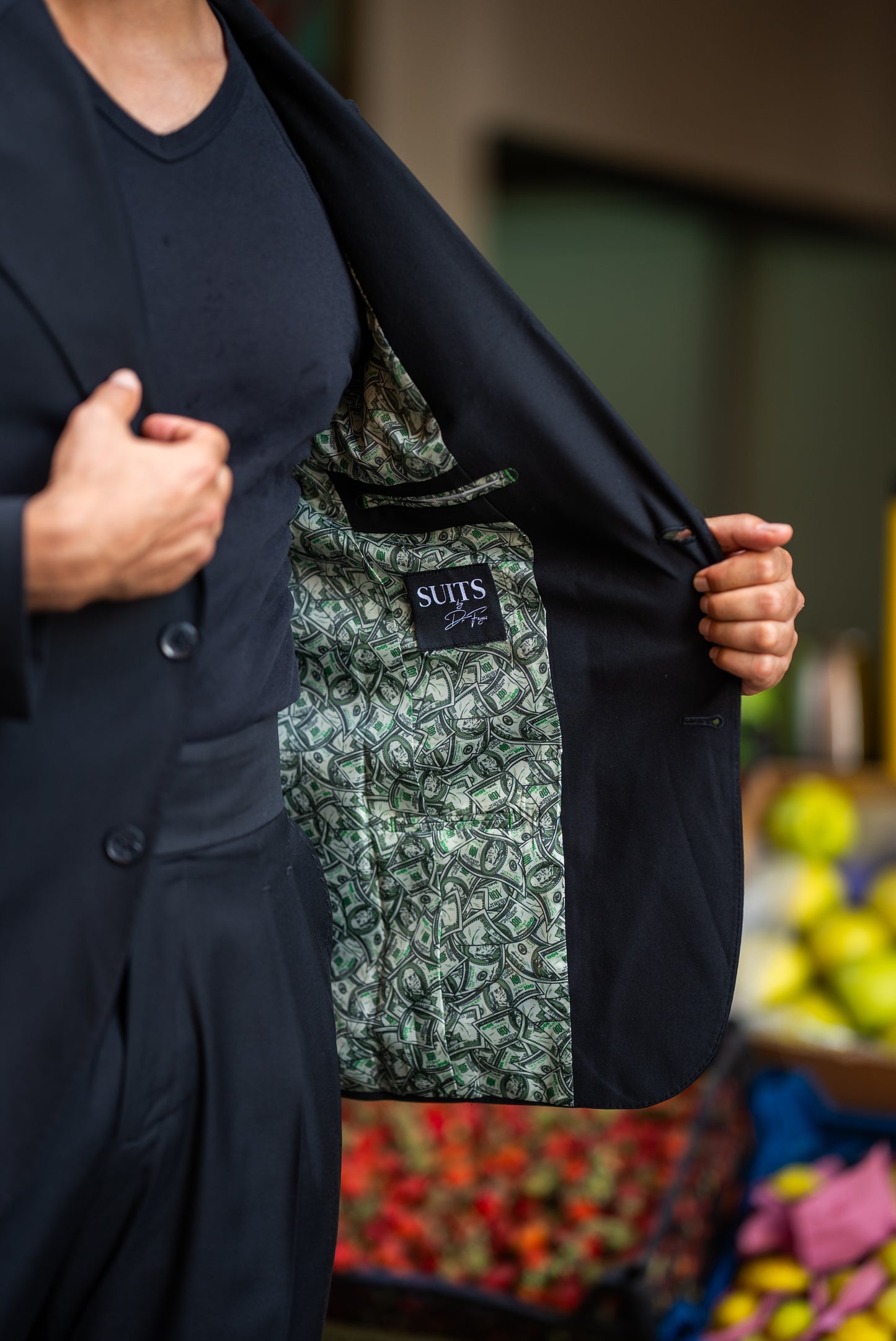 Black Single Breasted Suit