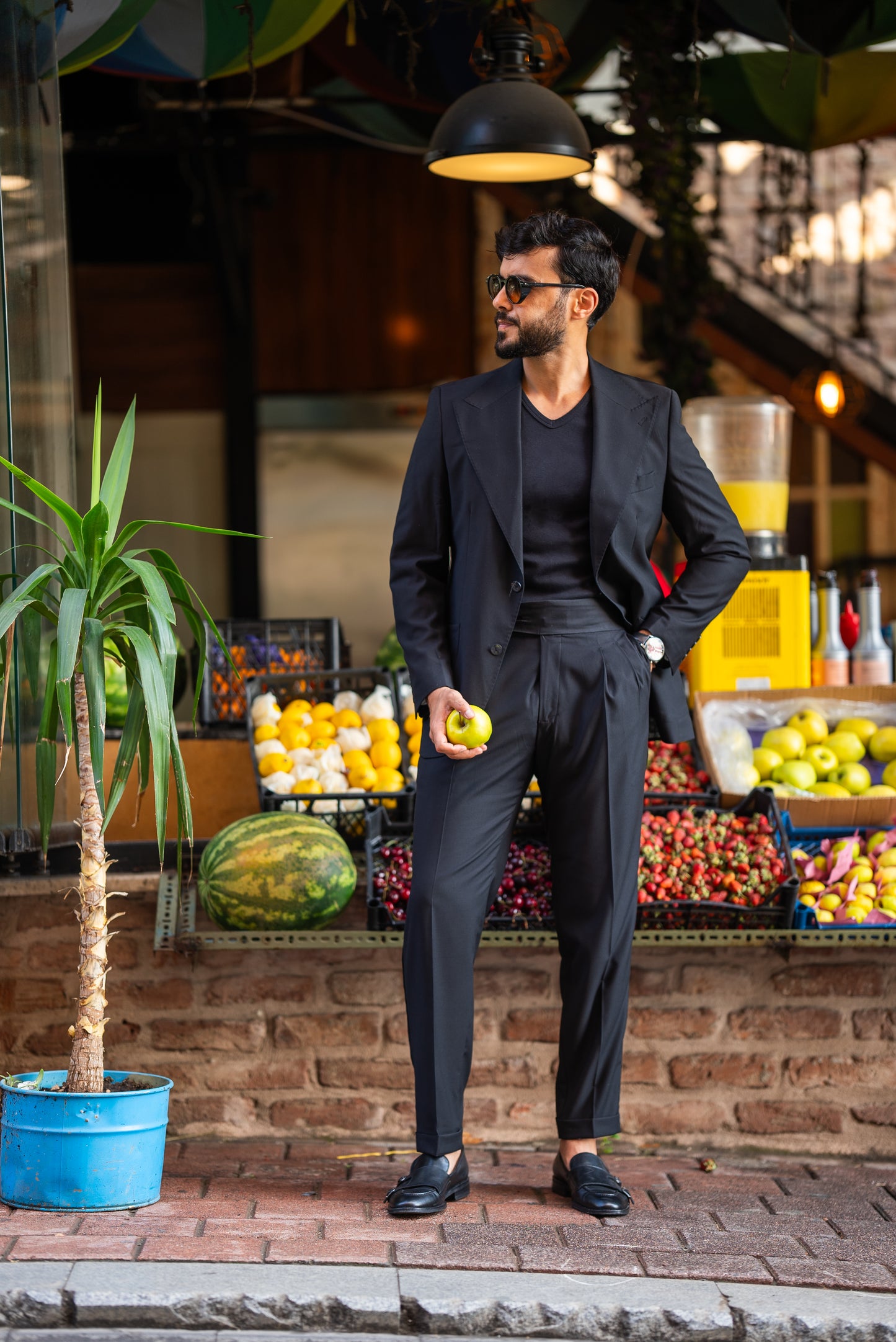 Black Single Breasted Suit