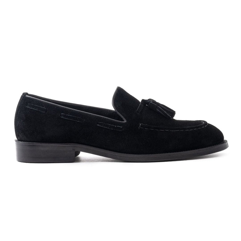 Black Chamois Leather Loafer shoe
